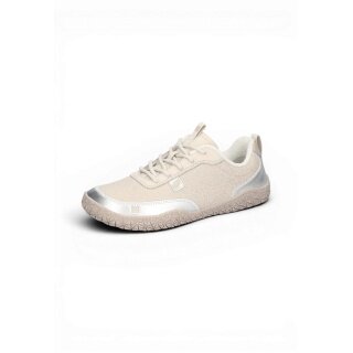 Buty biegowe Waldläufer Barfussschuhe H-Britt Sparkle Embo (anatomiczna skrzynka na palce, elastyczna podeszwa) beżowe damskie