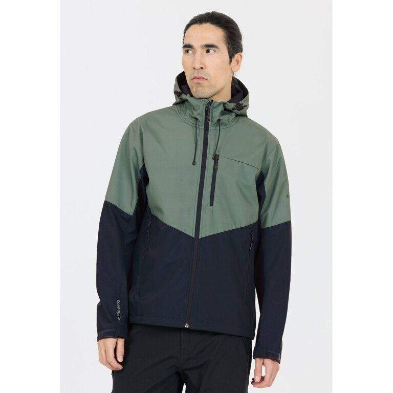 Kurtka softshell Whistler Rodney V2 W-PRO 8.000 (wiatroszczelna, oddychająca) zielona/navy niebieska męska