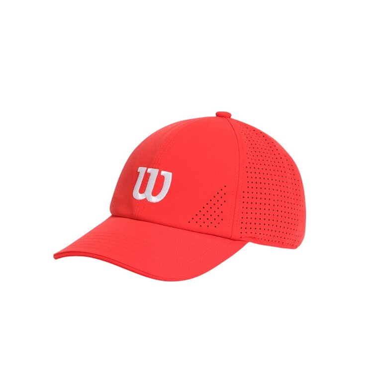 Czapka Wilson Basecap Active Perforated Classic (czapka tenisowa) czerwona - 1 sztuka