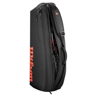 Torba na rakiety tenisowe Wilson Clash V3 (torba na rakiety, 1 główna komora) 2025 czarna 3-osobowa