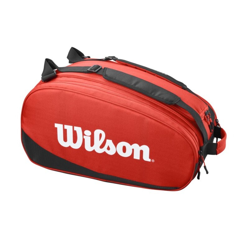 Torba na rakiety Wilson Racketbag Tour Padel (torba na sprzęt, 2 główne komory) czerwona 6-sztukowa