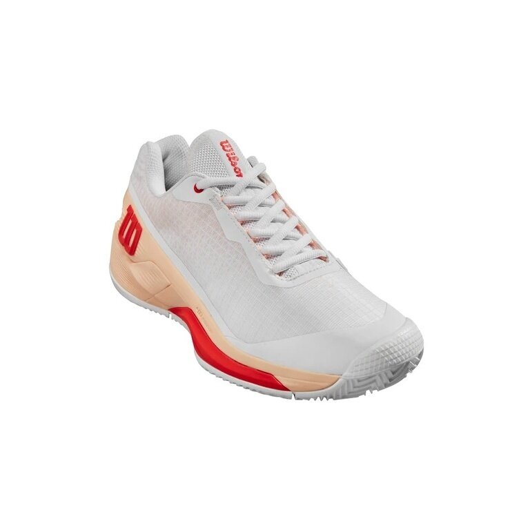Wilson Buty tenisowe Rush Pro 4.0 Clay/Na korty 2024 białe/brzoskwiniowe damskie