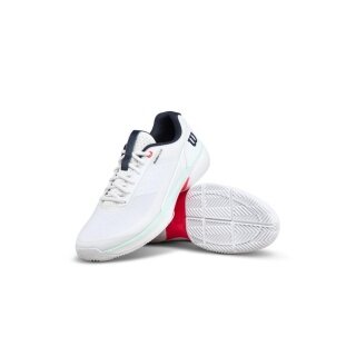 Buty tenisowe Wilson Rush Lite 5.0 na nawierzchnię ceglaną/piaskową białe/mintowe/koralowe męskie
