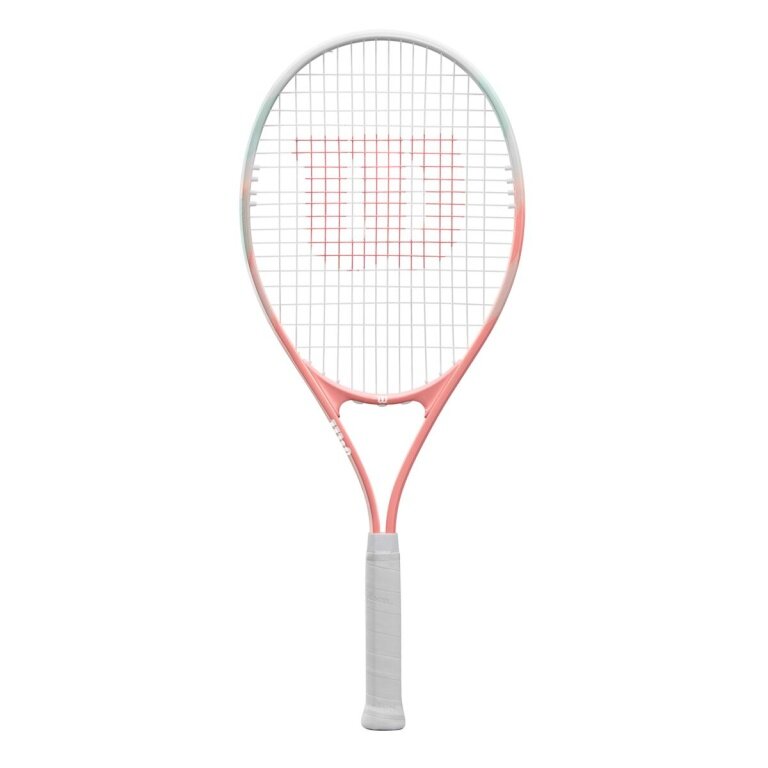 Wilson rakieta tenisowa Envy XP Lite 112in/274g/rekreacyjna biała/różowa - naciągnięta -
