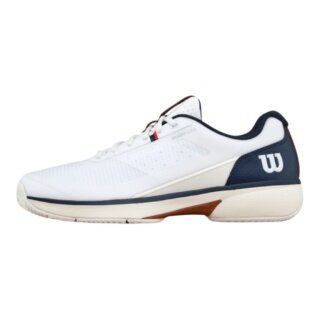 Buty tenisowe Wilson Rush Lite 5.0 Clay/Sandplatz białe/granatowe męskie