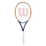 Wilson rakieta tenisowa Roland Garros Equipe HP 100in/286g/Allround 2026 brązowo-niebieska - naciągnięta -