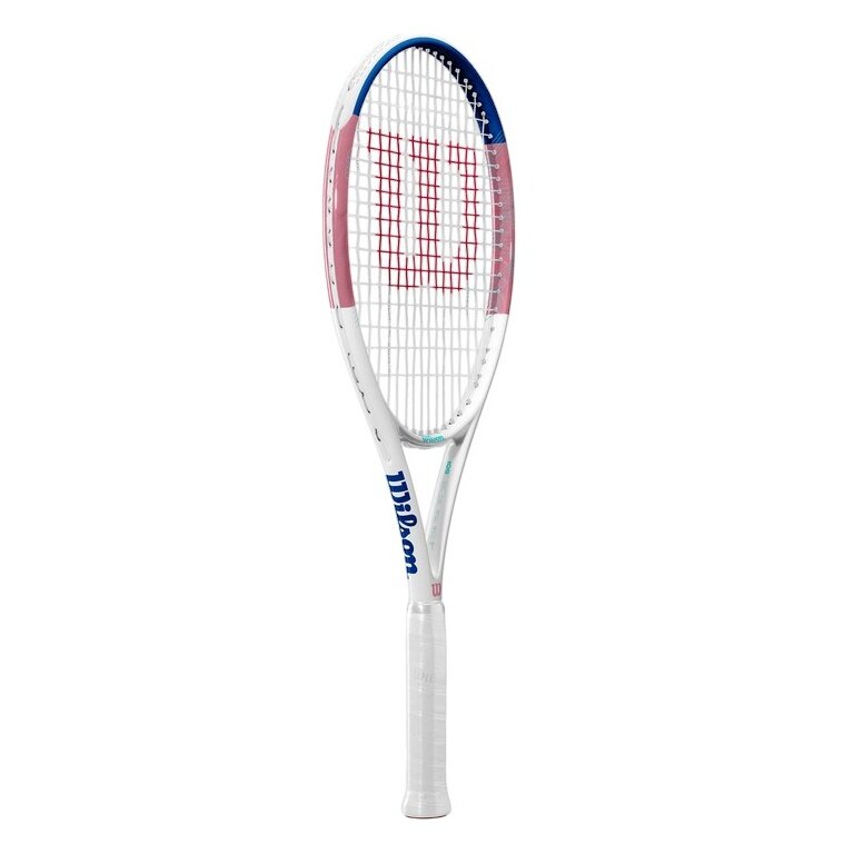 Wilson rakieta tenisowa Allure 105in/295g/rekreacyjna 2025 biała/różowa/niebieska - naciągnięta -