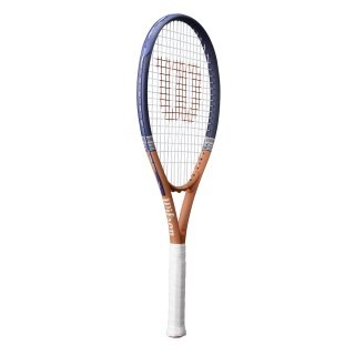 Wilson rakieta tenisowa Roland Garros Elite 113in/275g/rekreacyjna 2026 granatowa/brązowa - naciągnięta -
