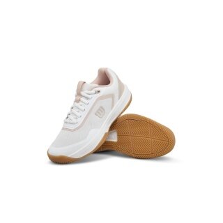 Buty tenisowe Wilson Courtglide Allcourt (stabilność) białe/różowe damskie