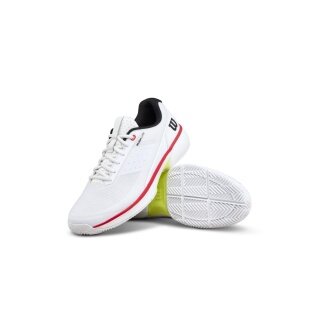 Buty tenisowe Wilson Rush Lite 5.0 na nawierzchnię ceglaną/piaskową białe/czarne/czerwone męskie