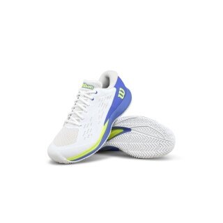 Buty tenisowe Wilson Rush Pro Ace Allcourt (2E/szerokie) 2025 białe/niebieskie męskie