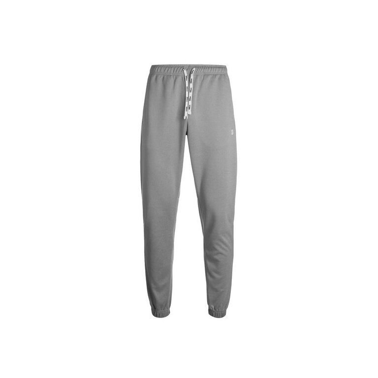 Wilson Spodnie treningowe Fundamentals Pant (100% poliester) długie szare męskie