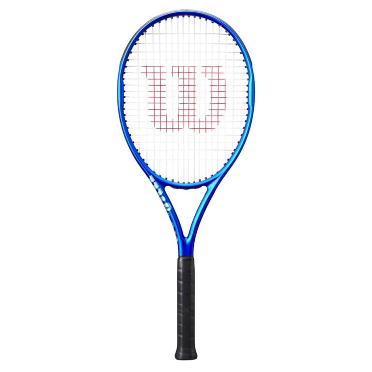 Wilson rakieta tenisowa Ultra Team V5 100in/280g 2025 elektryczny niebieski - naciągnięta -