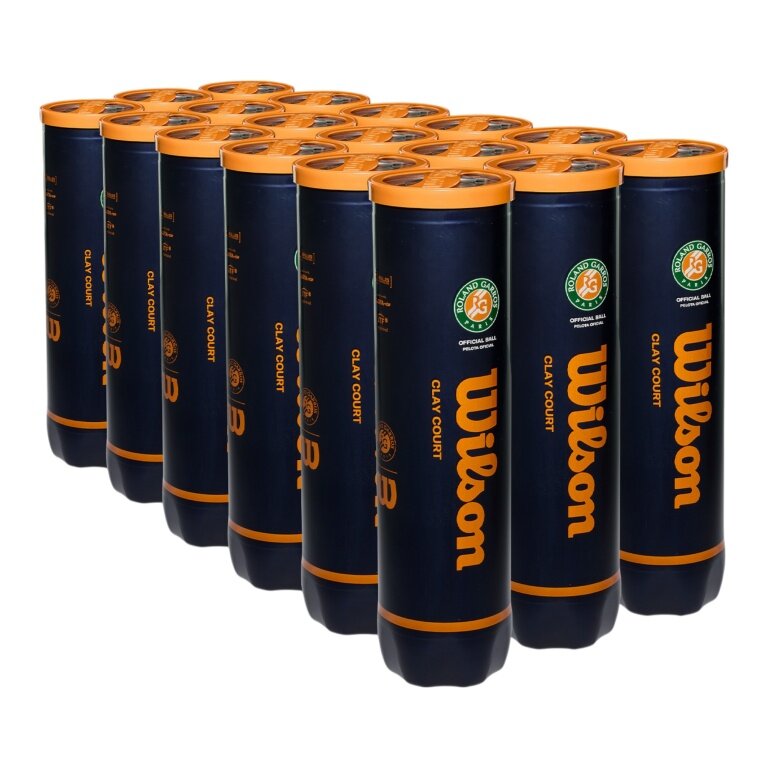 Piłki tenisowe Wilson Roland Garros Clay 18x4 w kartonie