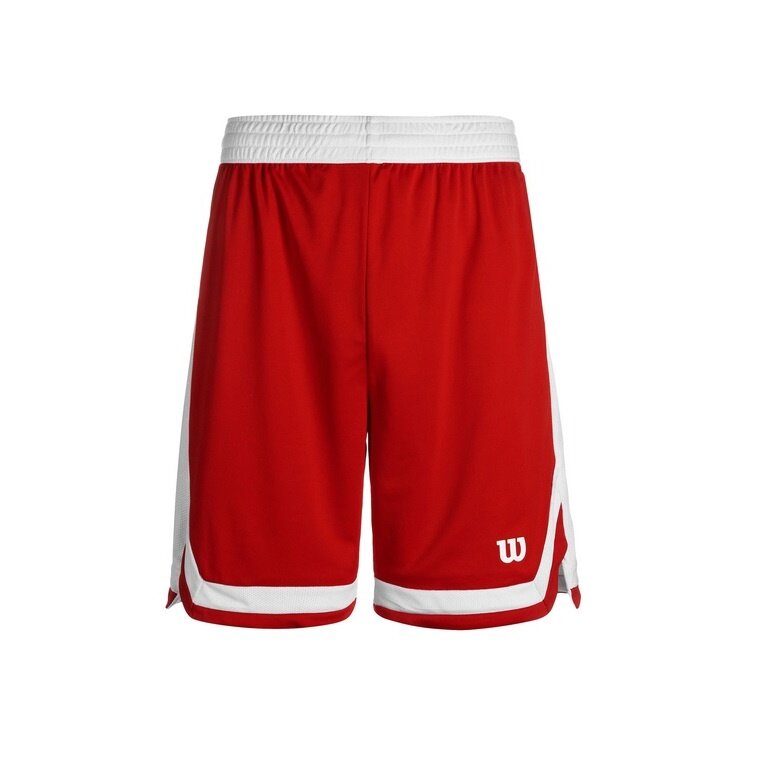 Wilson Spodenki sportowe Fundamentals Reversible Short (Koszykówka) krótkie czerwono/białe męskie