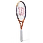 Wilson rakieta tenisowa Roland Garros Equipe HP 100in/286g/Allround 2025 brązowa/ciemnoniebieska - naciągnięta -
