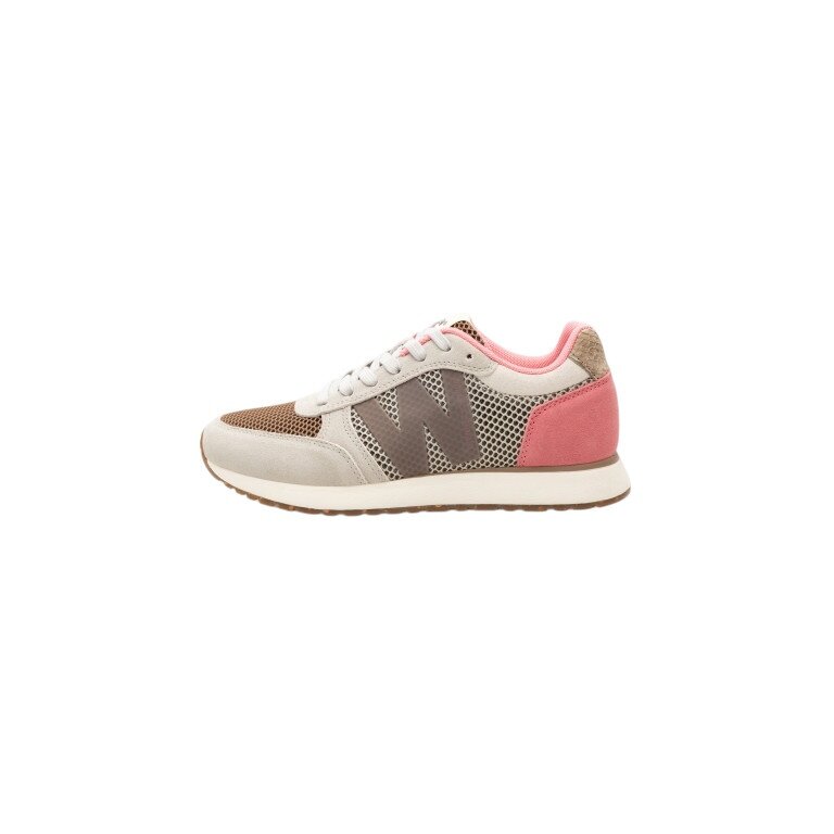 Woden Sneaker Ronja Icon (skóra zamszowa/siateczka) szary/różowy damskie
