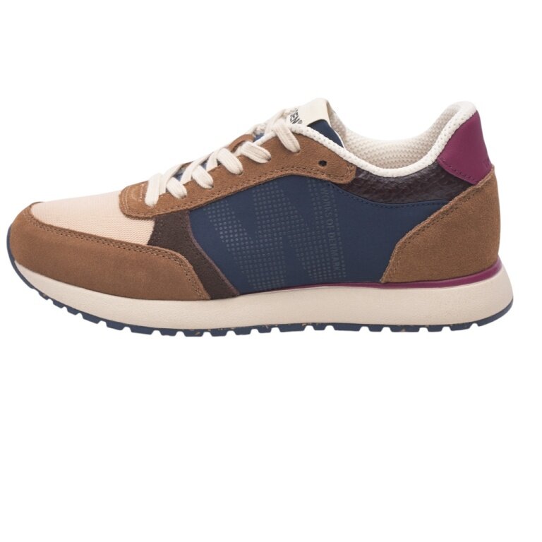 Woden Sneaker Ronja (skóra/tekstylia) brązowy/navy niebieski damskie