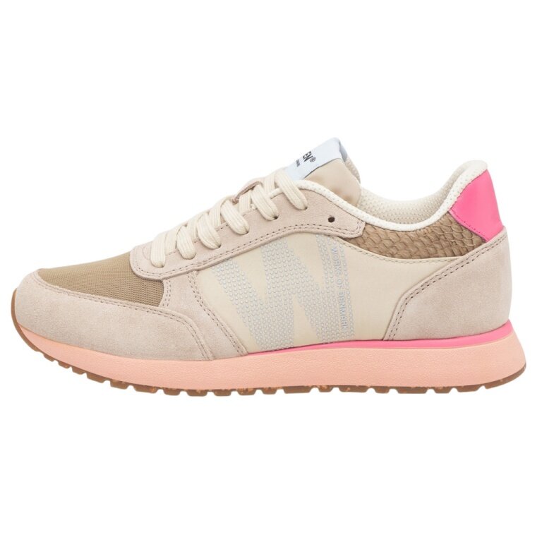 Woden Sneaker Ronja (skóra/tekstylia) beżowo-różowe damskie