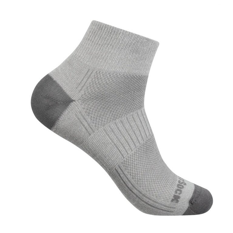 Skarpety sportowe Wrightsock Quarter Coolmesh II (cienkie, oddychające, wygodne) tytanowoszare - 1 para