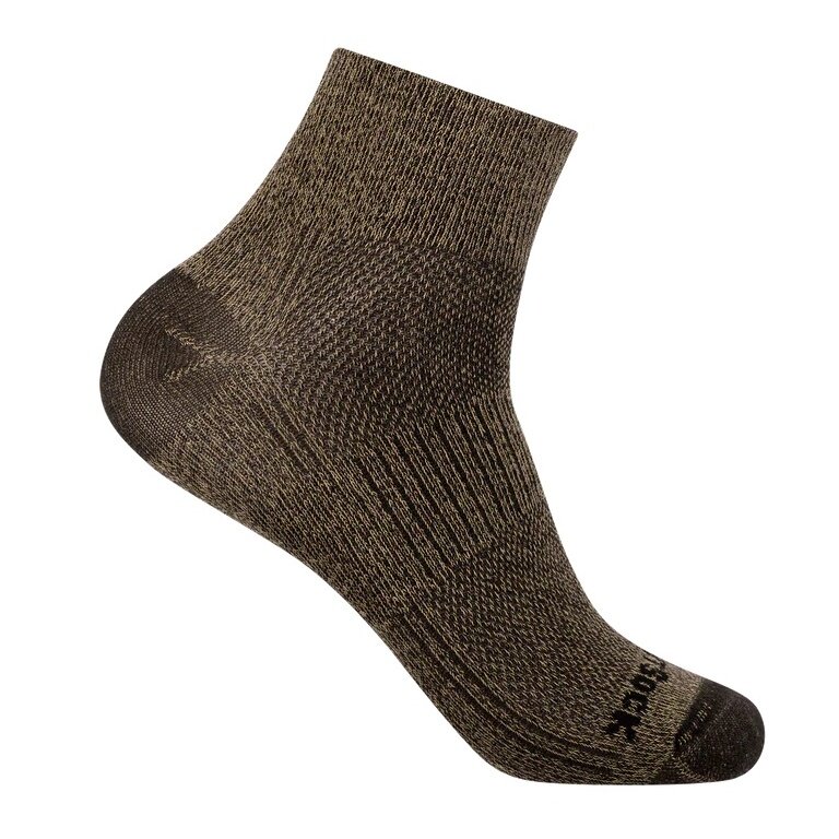Skarpety sportowe Wrightsock Quarter Coolmesh II (cienkie, oddychające, wygodne) khaki - 1 para