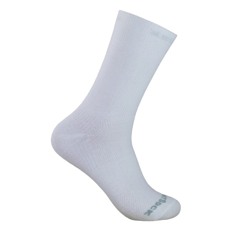 Skarpety sportowe Wrightsock Crew Coolmesh II (cienkie, oddychające, wygodne) białe - 1 para