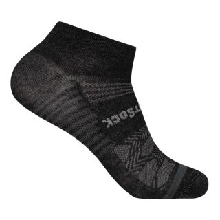 Skarpety sportowe Wrightsock Sneaker Coolmesh II (cienkie, oddychające, wygodne) czarne/szare - 1 para