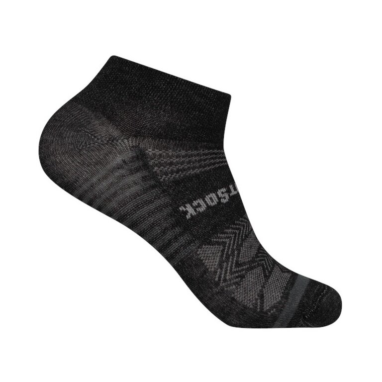 Skarpety sportowe Wrightsock Sneaker Coolmesh II (cienkie, oddychające, wygodne) czarne/szare - 1 para