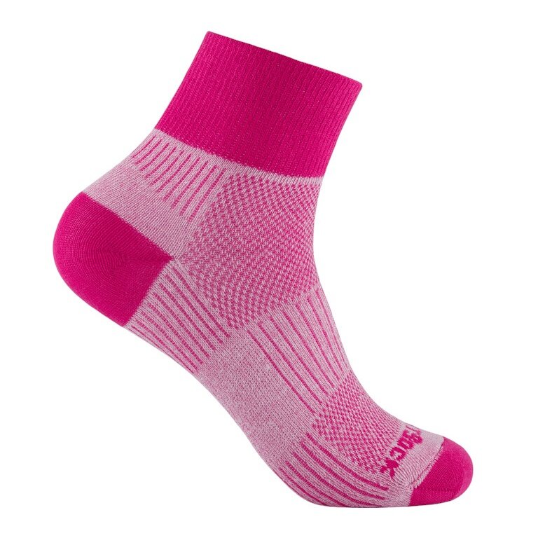 Skarpety sportowe Wrightsock Quarter Coolmesh II (cienkie, oddychające, wygodne) różowe damskie - 1 para