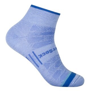 Skarpety sportowe Wrightsock Quarter Coolmesh II (cienkie, oddychające, wygodne) jasnoniebieskie - 1 para