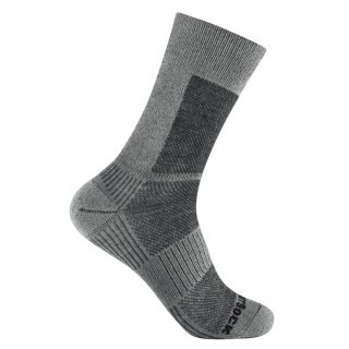 Skarpety Wrightsock Wandersocke Crew Merino Coolmesh II (cienkie, wełna merino) szare - 1 para