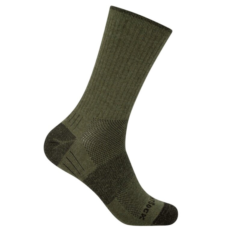 Skarpety Wrightsock Wandersocke Crew Merino Escape (extra frotteowa wyściółka, średniej grubości) zielone - 1 para