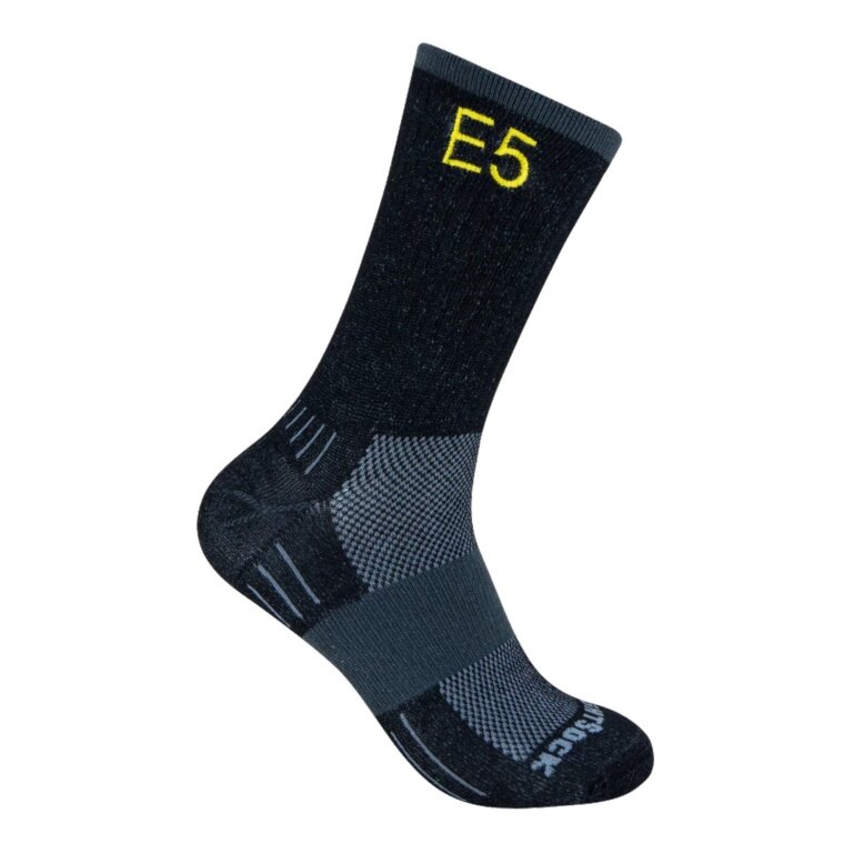Skarpety Wrightsock Wandersocke Crew Escape E5 (dodatkowe wzmocnienie frotté, średniej grubości) ciemnoszare 1 para