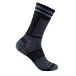 Skarpety sportowe Wrightsock Crew Coolmesh II (cienkie, oddychające, wygodne) czarne/szare - 1 para