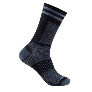 Skarpety sportowe Wrightsock Crew Coolmesh II (cienkie, oddychające, wygodne) czarne/szare - 1 para