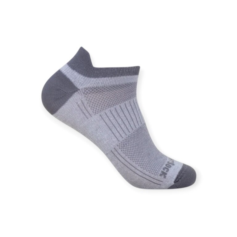 Skarpety sportowe Wrightsock Sneaker Coolmesh II (z funkcją stabilizacji) tytanowo-szare - 1 para