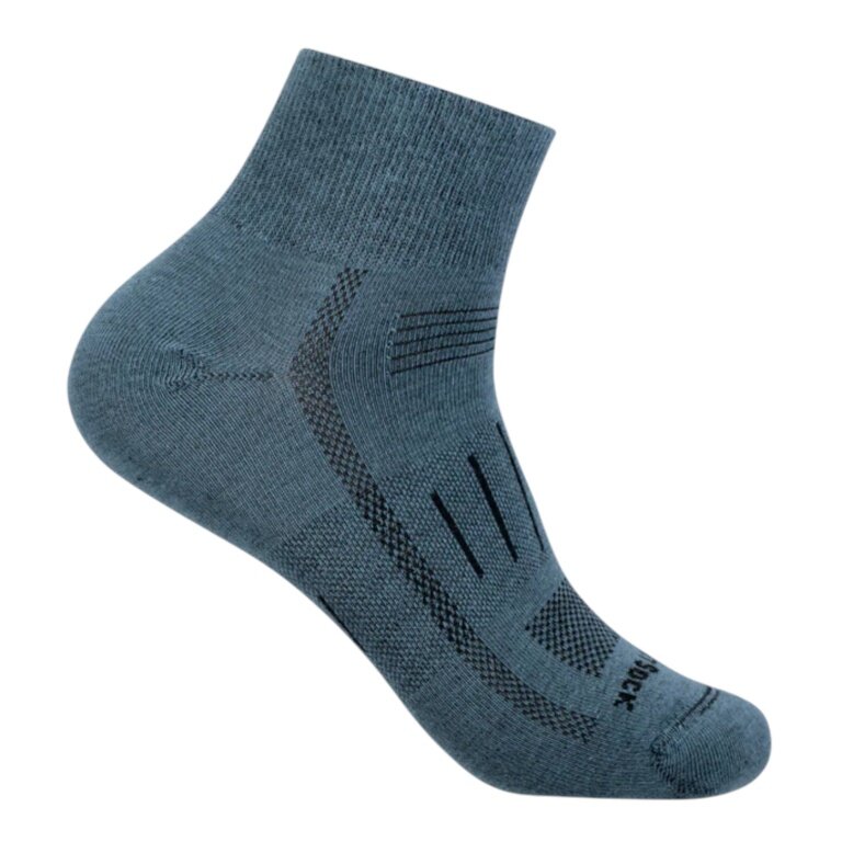 Skarpety sportowe Wrightsock Quarter Endurance (wysokie do kostki, skarpety przeciwpęcherzowe) szare - 1 para