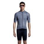 Koszulka rowerowa X-Bionic Corefusion Ride Jersey (zamek błyskawiczny z przodu, 3 kieszenie z tyłu, oddychająca) szara męska