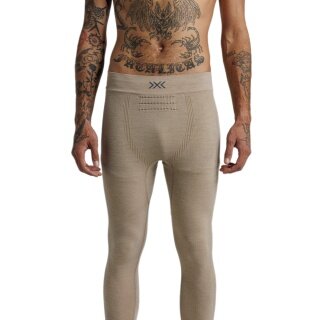 X-Bionic Spodnie Funkcyjne Mightywool Pant (Wełna Merino, ciepłe) długie piaskowe/beżowe męskie