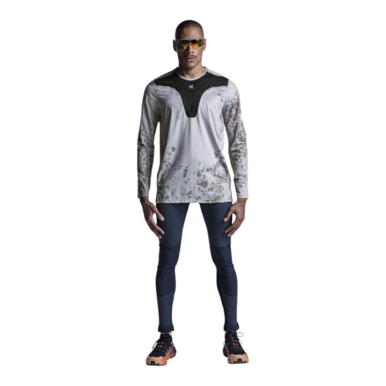 X-Bionic Koszulka biegowa z długim rękawem Corefusion Run Shirt LS (ultralekka, hybrydowa regulacja wilgotności) piasek/ziemia męska