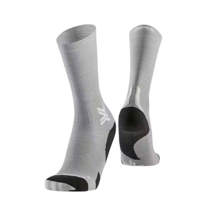 X-Socks Skarpetki biegowe Crew Run Discovery Merino szare męskie - 1 para