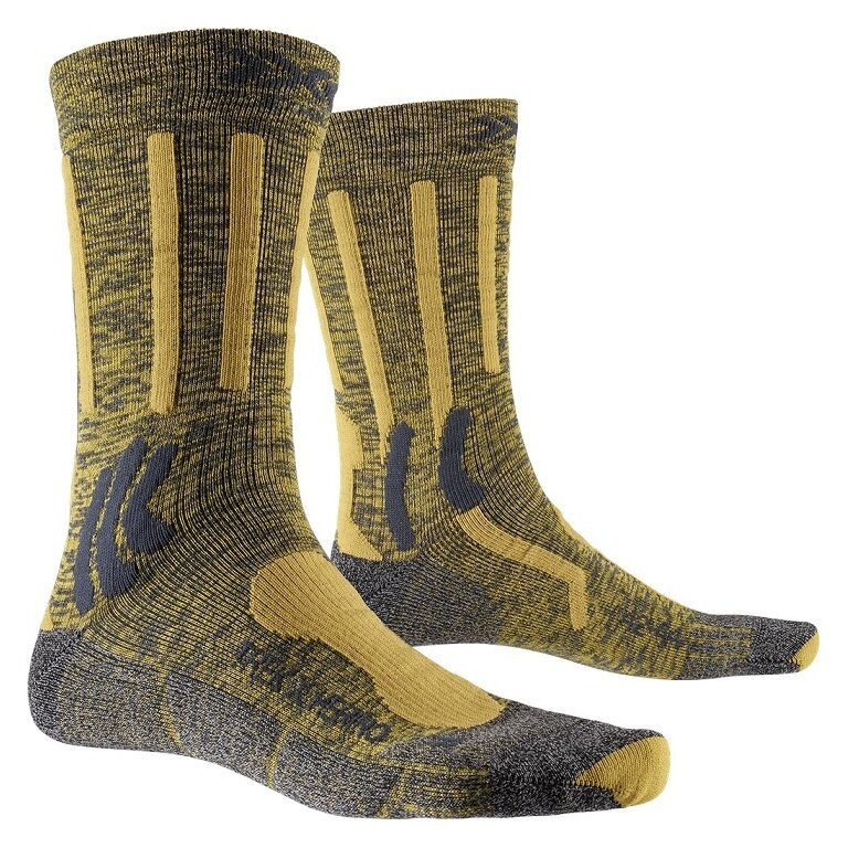 X-Socks Skarpetki trekkingowe Trek X Merino 4.0 węgrografitowy/żółty - 1 para