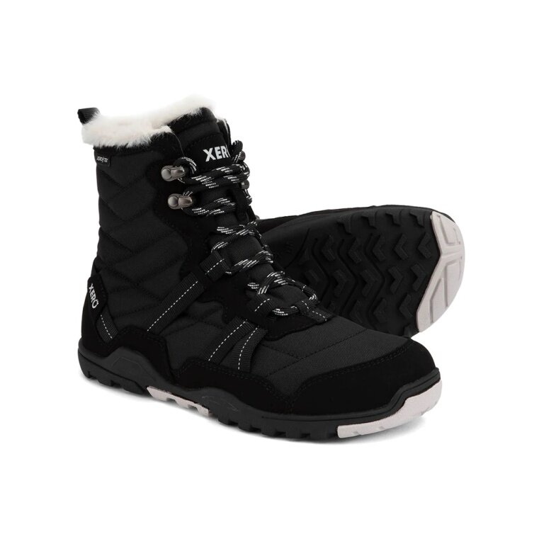 Xero Shoes Minimalne zimowe botki Alpine Snow Boot (ciepłe, wodoodporne, ocieplane) czarne/białe damskie