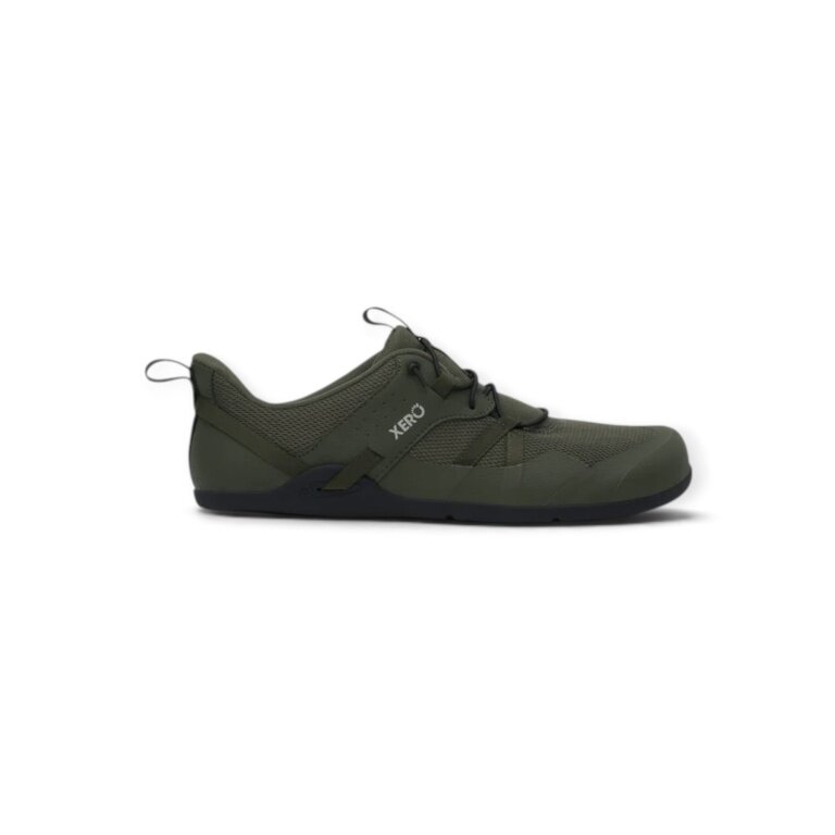 Xero Shoes Minimalne buty podróżne Prio Coast (buty do chodzenia boso, szeroka forma, Zero Drop) ciemnozielone męskie