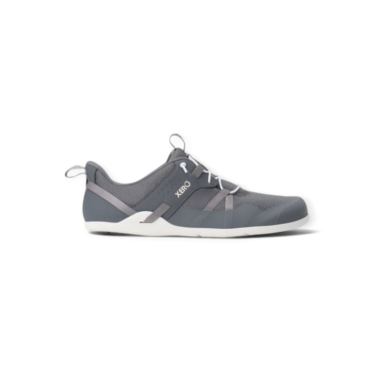 Xero Shoes Minimalne buty podróżne Prio Coast (buty do chodzenia boso, szeroka forma, Zero Drop) stalowoszare męskie