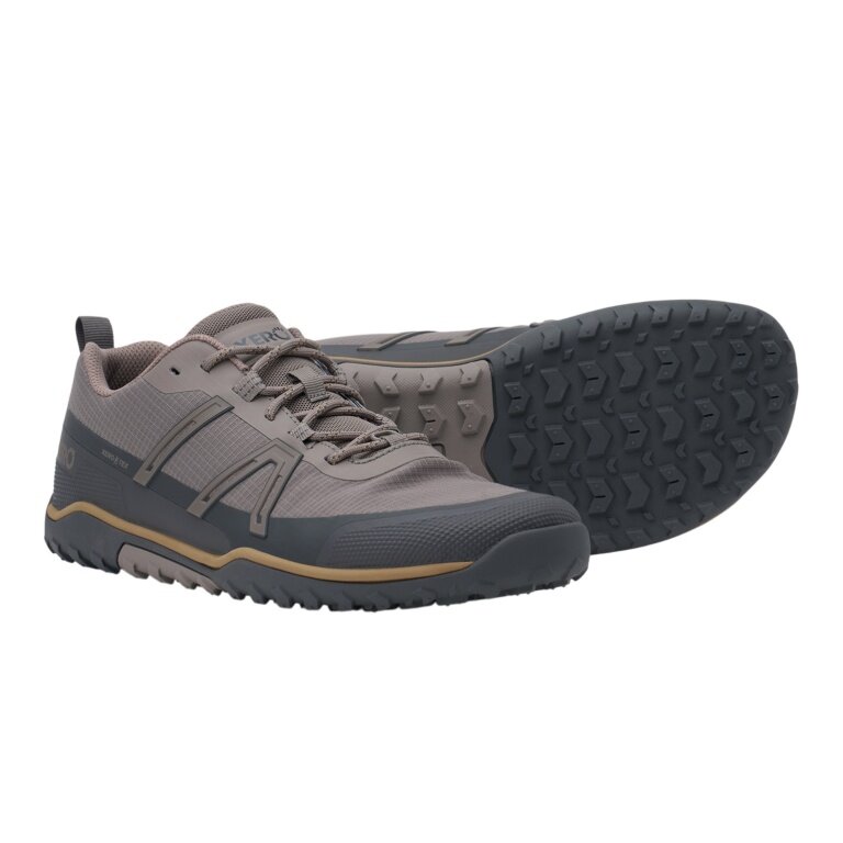 Xero Shoes Minimalne buty biegowe Scrambler Trail Low WP (wodoodporne) brązowo/asfaltowo-szare męskie
