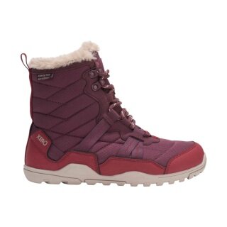 Xero Shoes Minimalne zimowe botki Alpine Snow Boot (ciepłe, wodoodporne, ocieplane) bordowe damskie