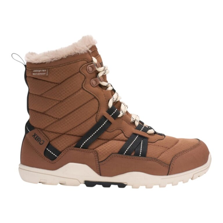 Xero Shoes Minimalne zimowe buty Alpine Snow Boot (ciepłe, wodoodporne, ocieplane) jasnobrązowe damskie