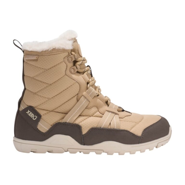 Xero Shoes Minimalne zimowe botki Alpine Snow Boot (ciepłe, wodoodporne, ocieplane) beżowe/kremowe dla kobiet