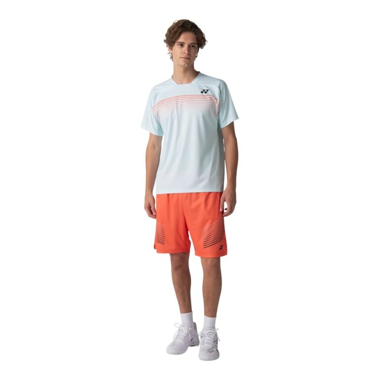 Spodenki sportowe Yonex Knit Short Practice 15247 krótkie 2026 pomarańczowe męskie